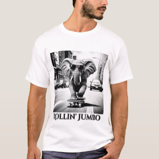Elephant on a Skateboard T-Shirt