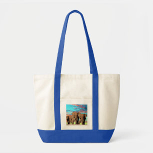 Elephant Opal Sunrise, Impulse Tote Bag
