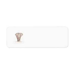 elephant ornament return address label