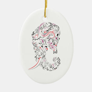 elephant ornate ceramic ornament