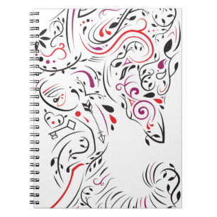 elephant ornate notebook