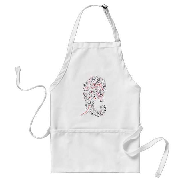 elephant ornate standard apron (Front)
