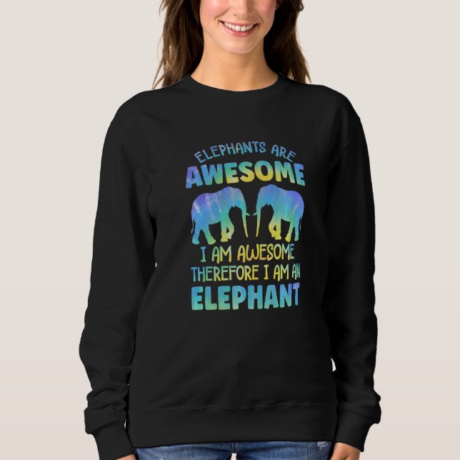Elephant Outfit for Elephant Lovers Apparel Women  Sweatshirt (Front)