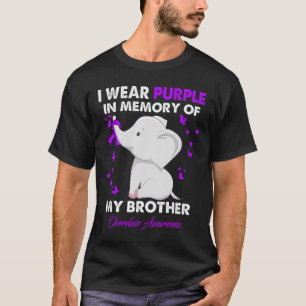 Elephant Overdose Awareness I Wear Purple For My B T-Shirt
