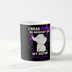 Elephant Overdose Awareness I Wear Purple For My S Coffee Mug