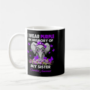 Elephant Overdose Awareness I Wear Purple For My S Coffee Mug