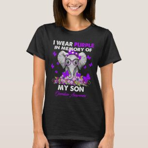 Elephant Overdose Awareness I Wear Purple For My S T-Shirt