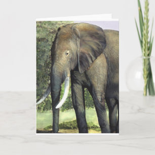 Elephant Painting Card