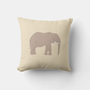 Elephant Painting Safari IllustrationThrow Pillow