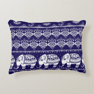 Elephant, paisley: tribal vintage pattern. decorative cushion