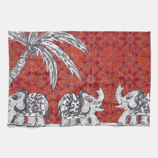 Elephant Parade 3 Tea Towel