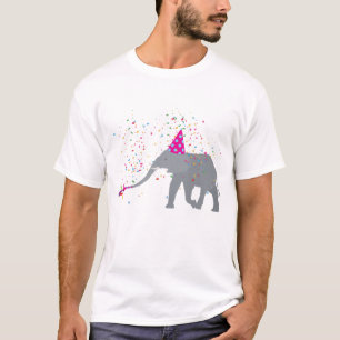 Elephant Partying - Animals Having a Party T-Shirt
