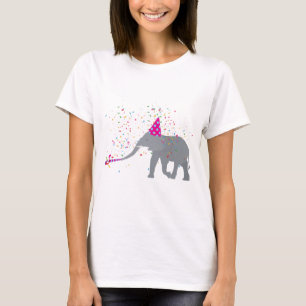 Elephant Partying - Animals Having a Party T-Shirt