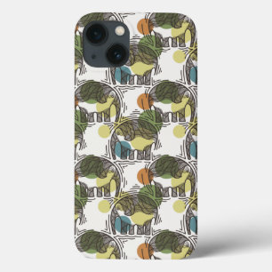 Elephant Pattern iPhone 13 Case