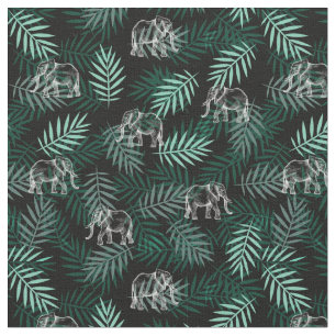 Elephant Pattern Fabric