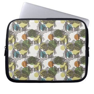 Elephant Pattern Laptop Sleeve