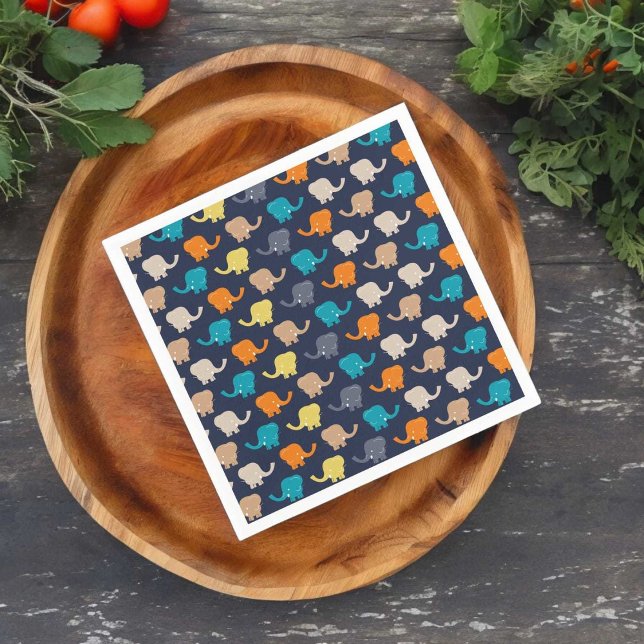 Elephant Pattern  Napkin (napkin)
