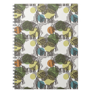 Elephant Pattern Notebook