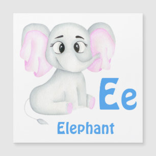 Elephant personalise ABC: Letter E - Add Your Name