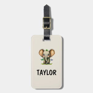 Elephant Personalised Colourful Bag Backpack Luggage Tag
