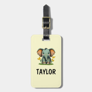 Elephant Personalised Colourful Bag Backpack Luggage Tag