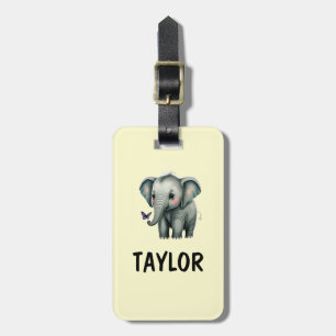 Elephant Personalised Colourful Bag Backpack Luggage Tag