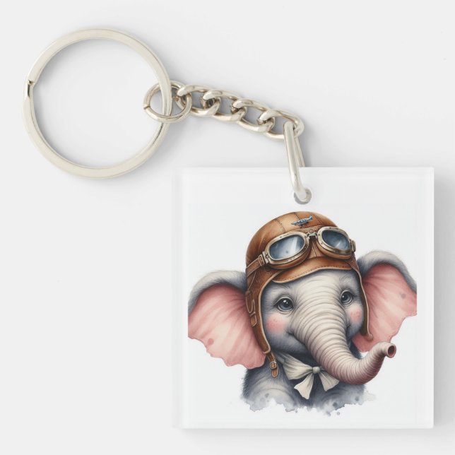 Elephant Pilot Key Ring (Front)