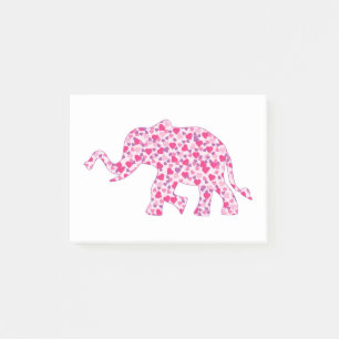 Elephant-Pink-Hearts (1) Post-it Notes