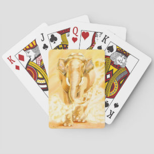 Elephant Playing Cards