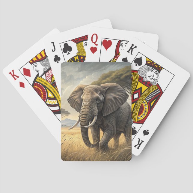 Elephant Playing Cards (Back)