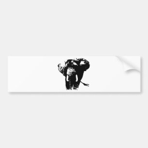 Elephant Pop Art Bumper Sticker