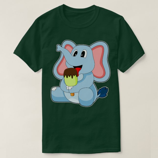 Elephant Popsicle T-Shirt (Design Front)