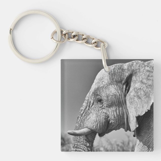 Elephant portrait key ring (Front)