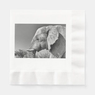 Elephant portrait napkin