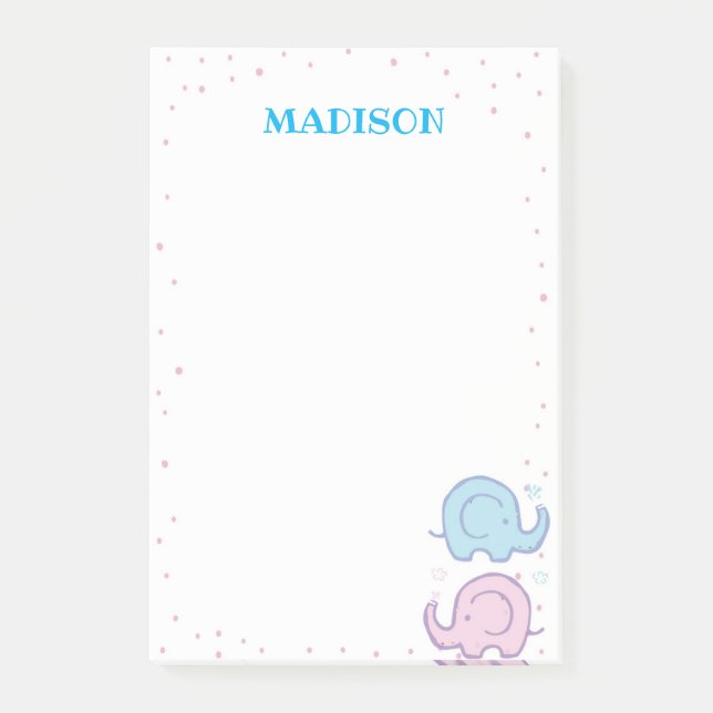 Elephant Post it Notes (Front)
