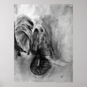 elephant poster size 18x24