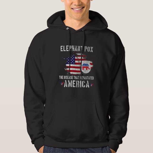 Elephant Pox The Disease That Devastated America Hoodie (Front)
