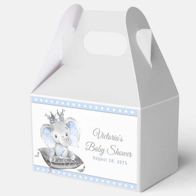 Elephant Prince Baby Shower Favour Box (Creator Uploaded)