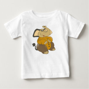 Elephant Print Toddler Long Sleeve Baby T-Shirt