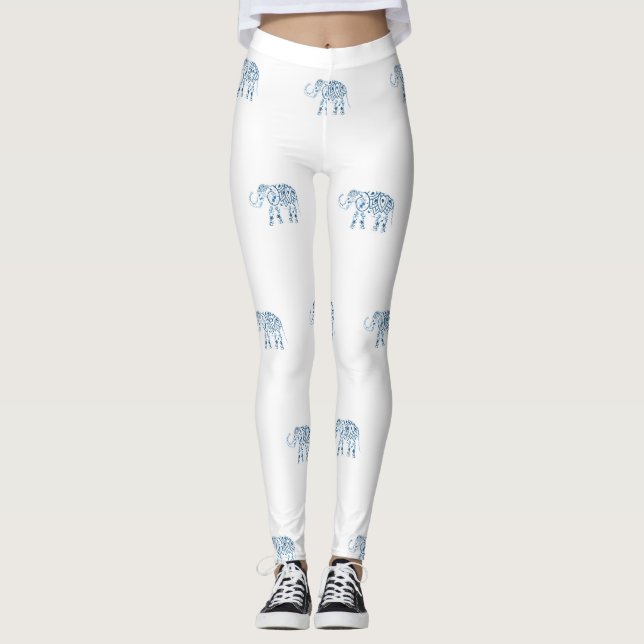 Elephant printed leggings  (Front)