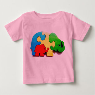 Elephant Puzzle Shirt for Baby