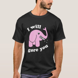 Elephant Quote Saying Wild Animal Graphic T-Shirt