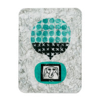 Elephant Remembering Refrigerator Magnet
