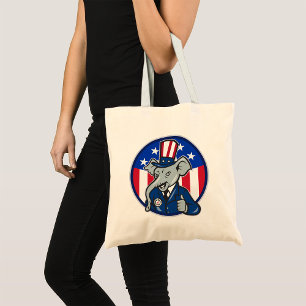 Elephant Republican Tote Bag