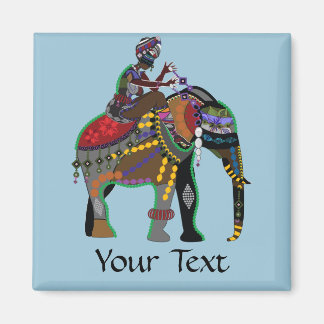 Elephant Rider Magnet