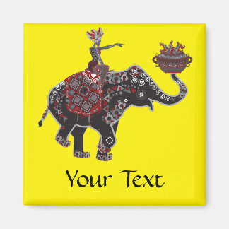 Elephant Rider Magnet