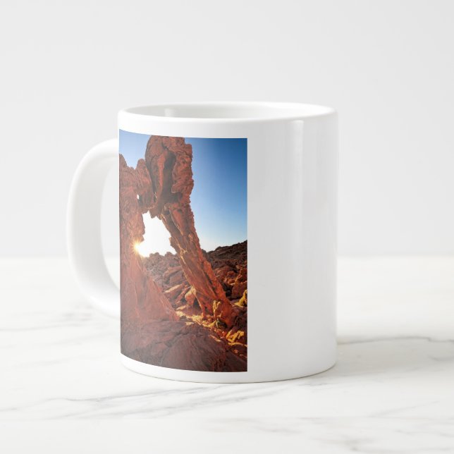 Elephant Rock in the Valley of Fire Large Coffee Mug (Front Left)