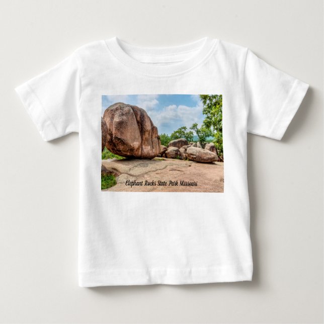 Elephant Rocks State Park Baby Toddler T-shirt (Front)