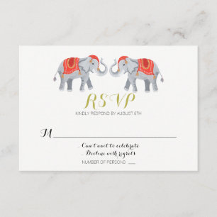 Elephant RSVP card