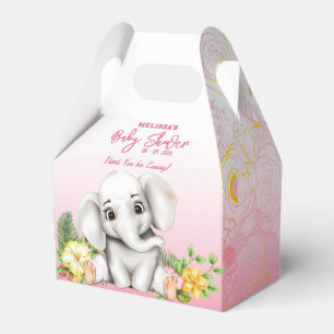 Elephant Safari Baby Shower Favour Box